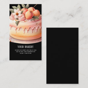 Peach Cake-affärskort Visitkort