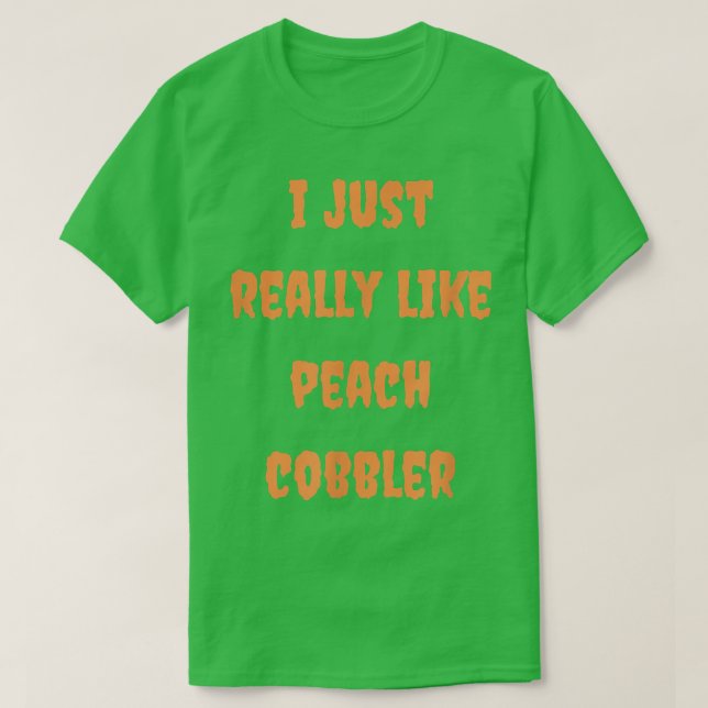 Peach Cobbler Baking Foodie Baker Halloween Autumn T Shirt (Design framsida)