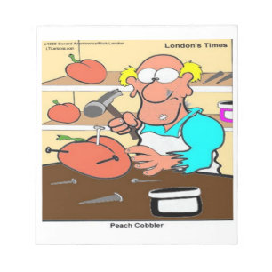 Peach Cobbler Funny LTCartoons Anteckningsblock