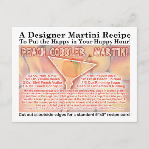 Peach Cobbler Martini Recipe-vykort Vykort