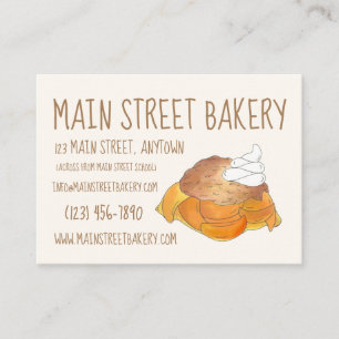 Peach Cobbler Southern Bakery Pastry Chef Visitkort