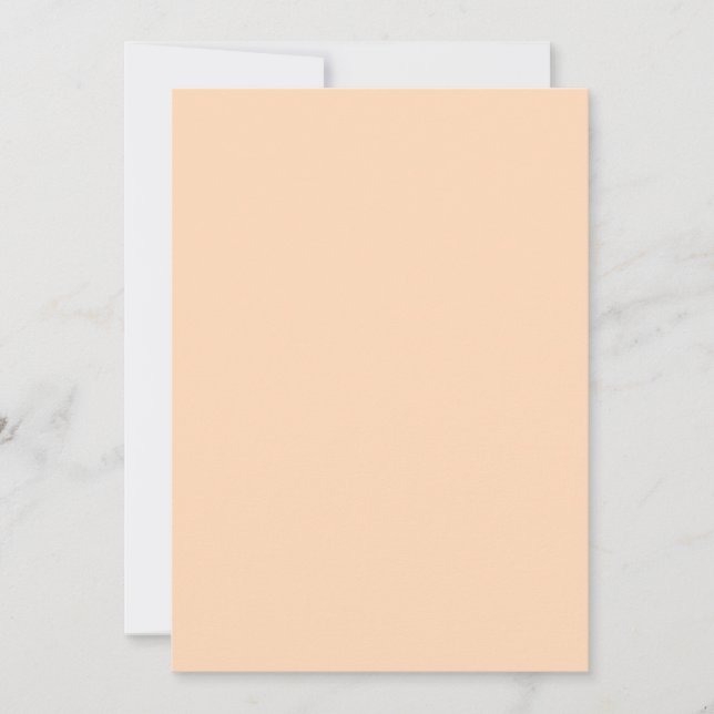 Peach Color Inbjudningar (Framsida)