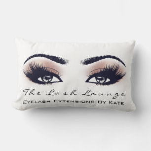 Peach Coral Glitter Spa Makeup Lash Beauty Lumbarkudde