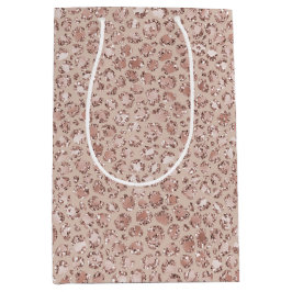 Peach Cream  Leopard Skriv ut Glitter    