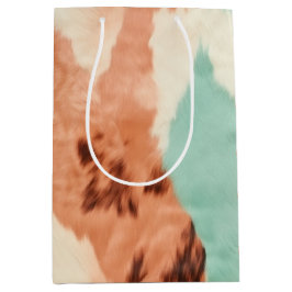 Peach Cream Mint Cowgirl Cowhide