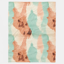 Peach Cream Mint Cowgirl Cowhide Fleecefilt