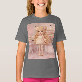 Peach Cupkaka Kawaii Doll T Shirt