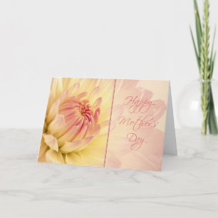 Peach Dahlia Mors dag-kort Kort