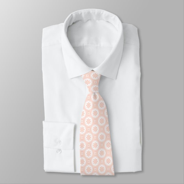 Peach Daisys Neck Tie Slips (Bunden)