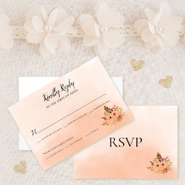Peach Delight Ombre-kort för Bröllop OSA Inbjudningar
