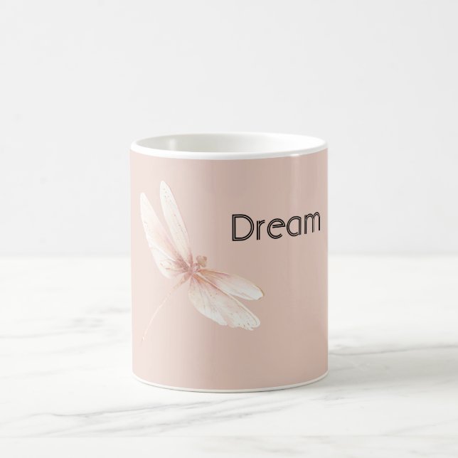 Peach Dragonfly Dream Kaffemugg (Center)