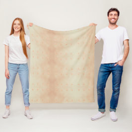 Peach elegant floral butterfly pattern fleecefilt