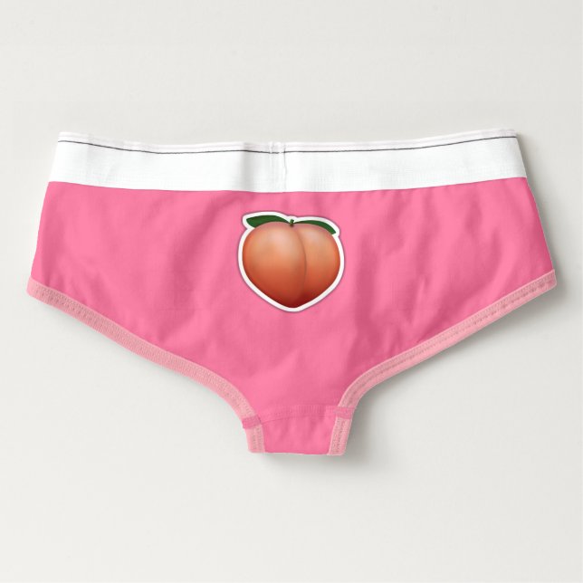 Peach Emoji American Apparel Cotton Spandex Briefs (Baksida)