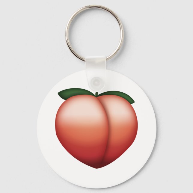 Peach - Emoji Nyckelring (Framsida)