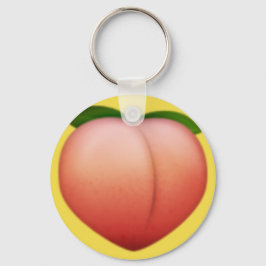 Peach emoji nyckelring