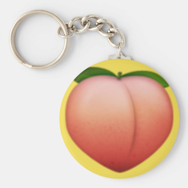 Peach emoji nyckelring (Framsidan)