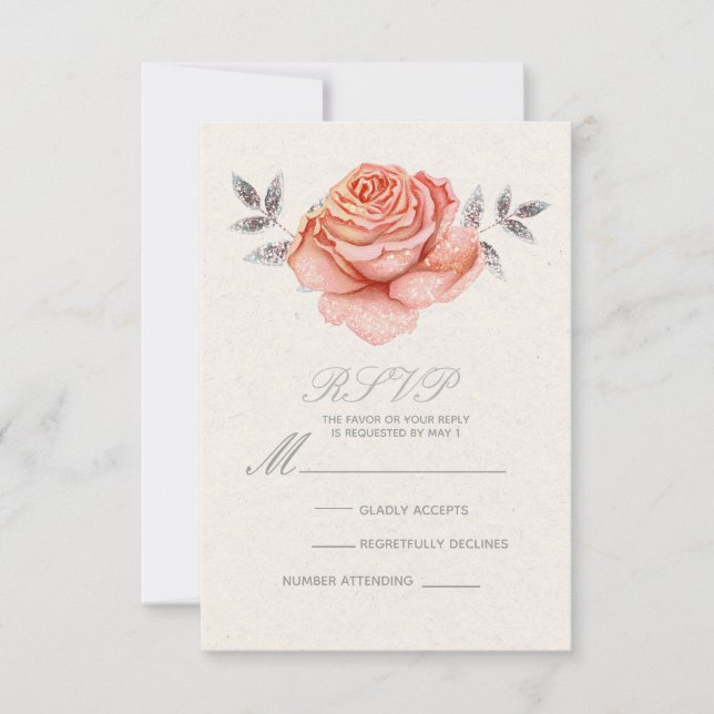 Peach Fairy Tale Glitter Ro Löv OSA Reply (Framsida)