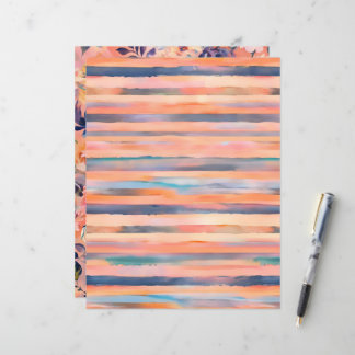 Peach färg pastel rand skrapbook papper
