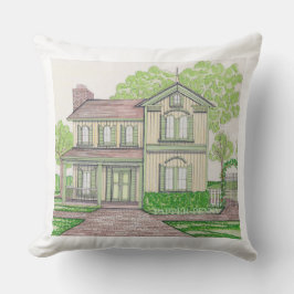 Peach Farmhouse Pillow Kudde