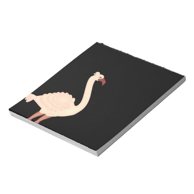Peach Flamingo Anteckningsblock (Roterad)
