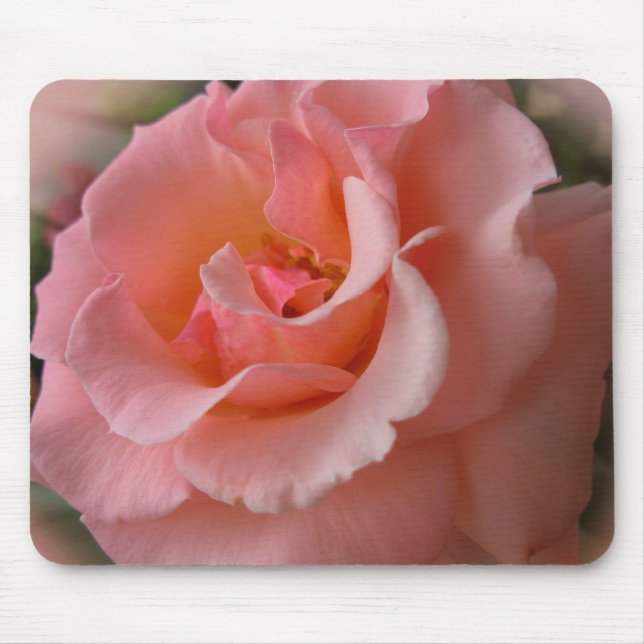 Peach Flowers Mousepad Vild Ro Decor Gifts Musmatta (Framsidan)