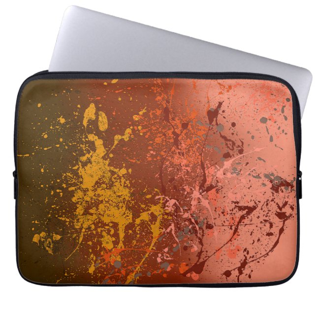 Peach Flurry Laptop Fodral (Framsidan)