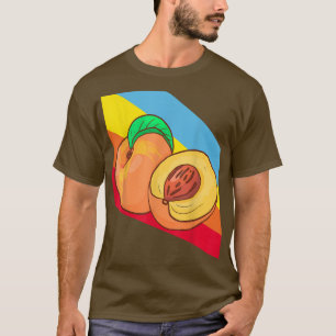 Peach Food Vegan Vegetarian T Shirt