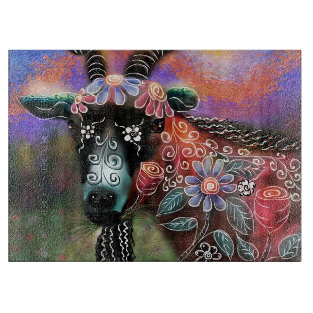 Peach för Blommigt av tamdjur av nötkreatur och an (Framsidan)