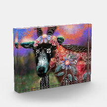 Peach för Blommigt av tamdjur av nötkreatur och an