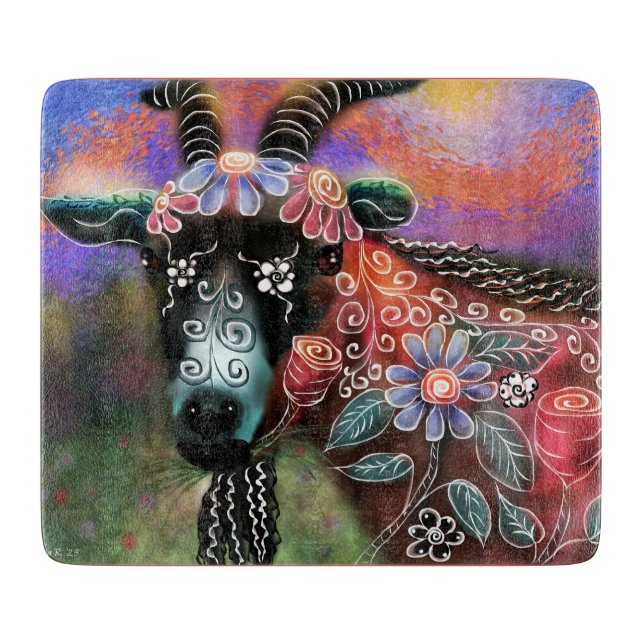 Peach för Blommigt av tamdjur av nötkreatur och an (Framsidan)