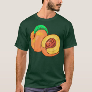 Peach Fruit Food Vegan Vegetarian T Shirt