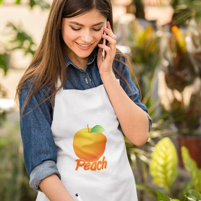 Peach Fruit Vuxen Apron Förkläde (Skapare uppladdad)
