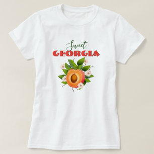 Peach-frukt i Georgien T Shirt