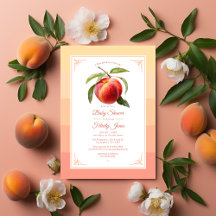Peach Fuzz Baby Shower