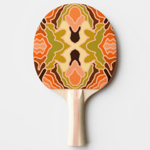 Peach Fuzz Boho Shabby chic Geometric Abstrakt Art Pingisracket