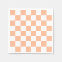 Peach Fuzz Checkated Gingham Mönster
