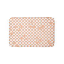 Peach Fuzz Cherry Gingham Mönster