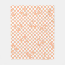Peach Fuzz Cherry Gingham Mönster