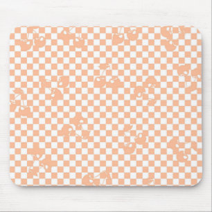 Peach Fuzz Cherry Gingham Mönster Musmatta