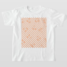 Peach Fuzz Cherry Gingham Mönster
