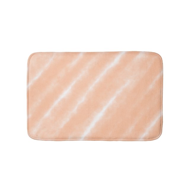 Peach Fuzz Färg Watercolor Abstrakt Mönster Badrumsmatta (Framsidan)
