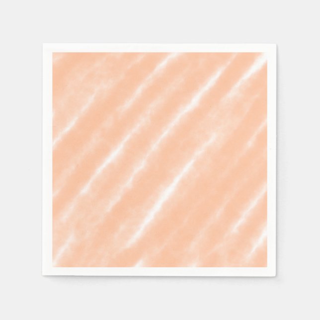 Peach Fuzz Färg Watercolor Abstrakt Mönster Pappersservett (Framsidan)