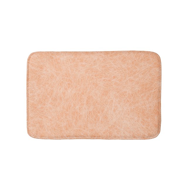 Peach Fuzz Faux Leather Badrumsmatta (Framsidan)