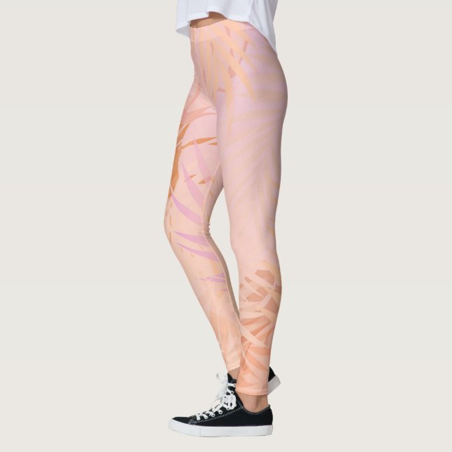 Peach Fuzz-minimalistisk modern Leggings (Vänster)