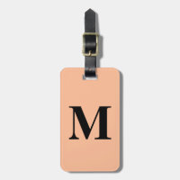 Peach Fuzz Monogram - första anpassade namngivning