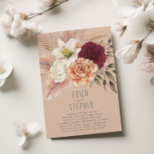 Peach Fuzz-mottagningsinbjudan - endast mottagning