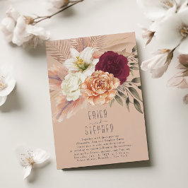 Peach Fuzz-mottagningsinbjudan - endast mottagning Inbjudningar