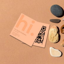 Peach Fuzz Rosa Retro Hi QR-kod