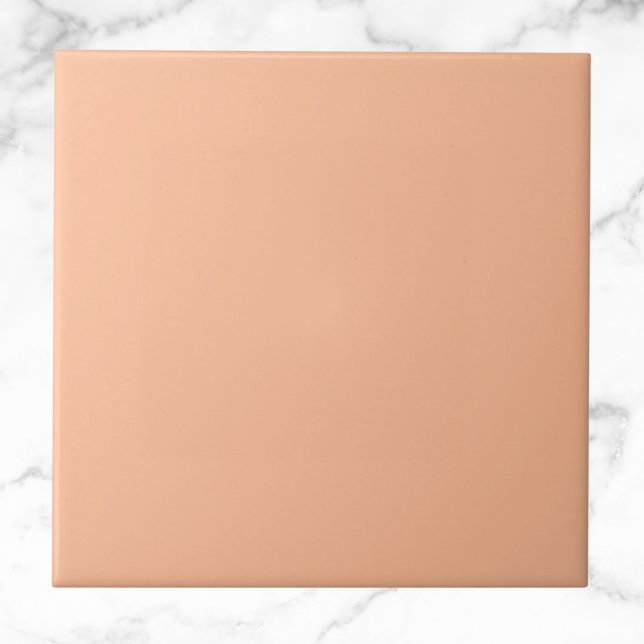 Peach Fuzz Solid Färg Kakelplatta (Skapare uppladdad)