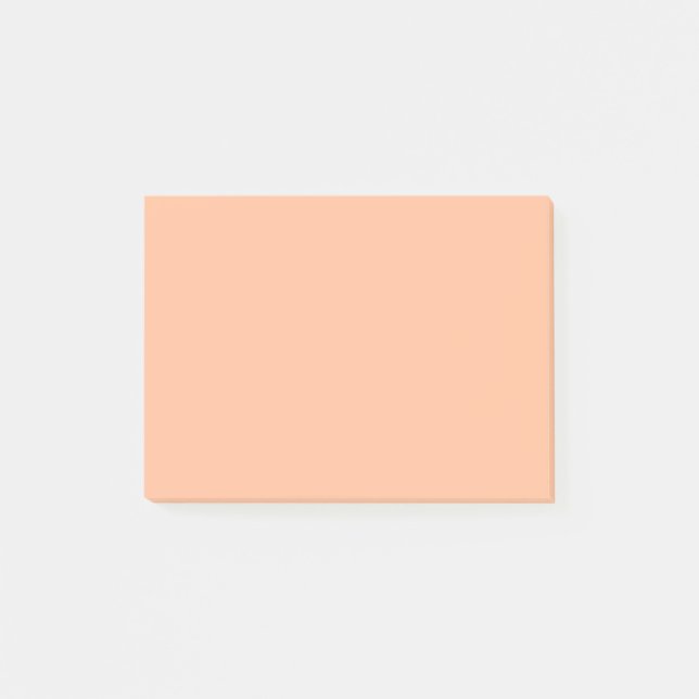 Peach Fuzz Solid Färg Post-it Block (Framsida)